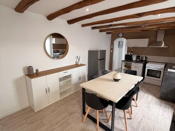 Maison meublée 50 m² - Jardin 200 m² - Garage 30 m² - Triaize