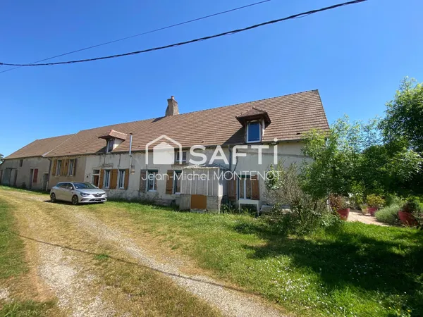 A10 minutes de BEAUNE, corps de ferme de 1826 avec maison rénovée de 208 m² hab + dépendances de 435