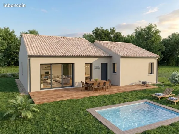 🏠 Projet de construction : Maison neuve T4 + Terrain 760m² aux Roches-Prémarie-Andillé
