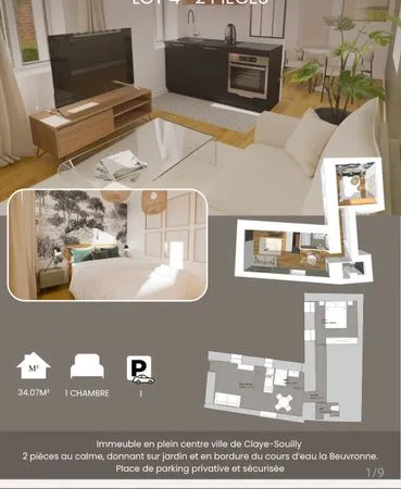 Vente appartement F2