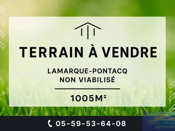 TERRAIN PLAT DE 1005M2