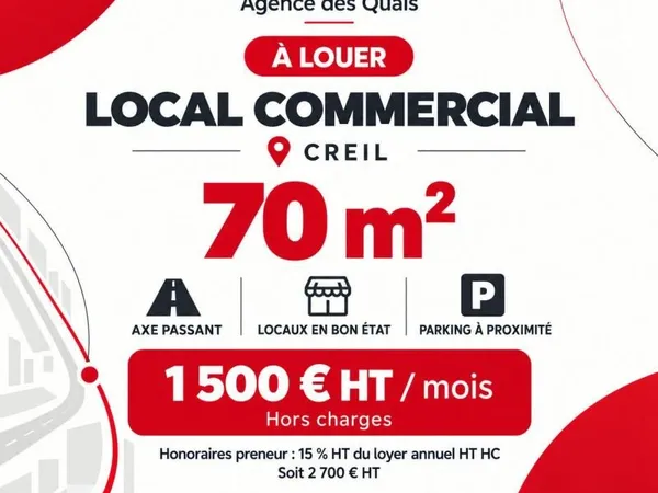 Local commercial 70 m²