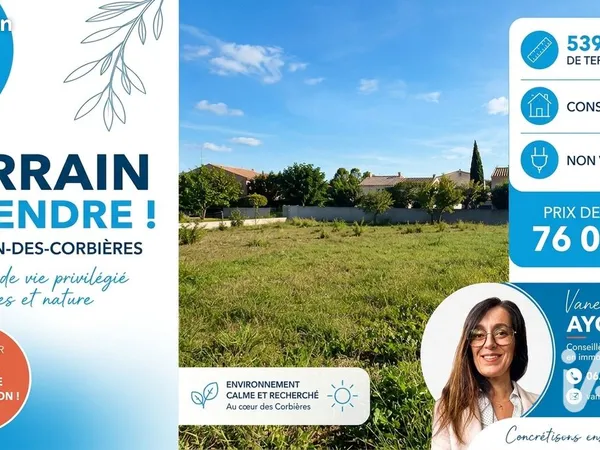 Terrain 539 m² Thézan-des-Corbières