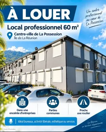 Local professionnel 60 m2 la possession