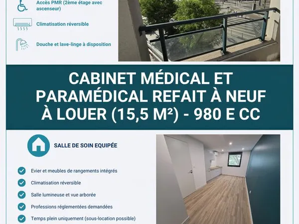 Location salle de soin - cabinet de santé