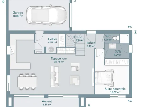 Maison neuve 6 pièces 110 m²