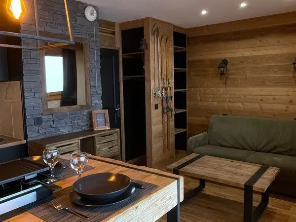 Studio cabine pied des pistes 27m2