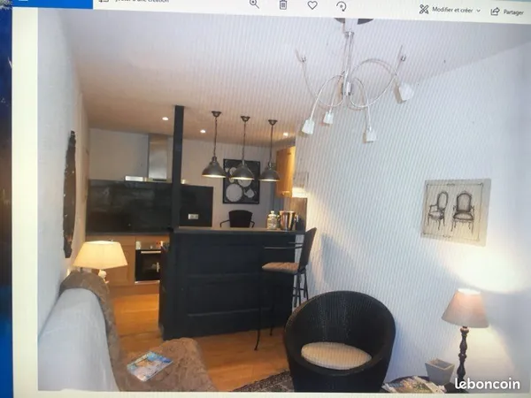 À louer charmant t 1 bis équipé