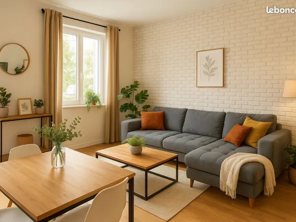 Maison 3 chambres avec jardin clos