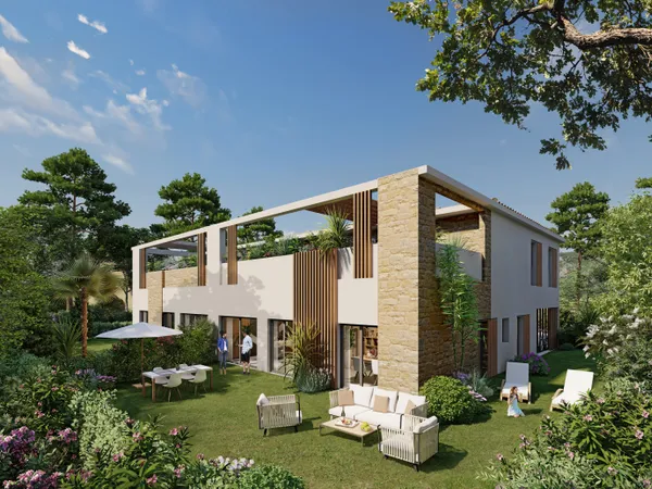 Appartement standing 100 m² avec jardin et garage proche plage
