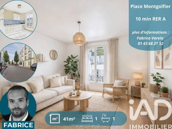 Appartement 2 pièces 41 m²