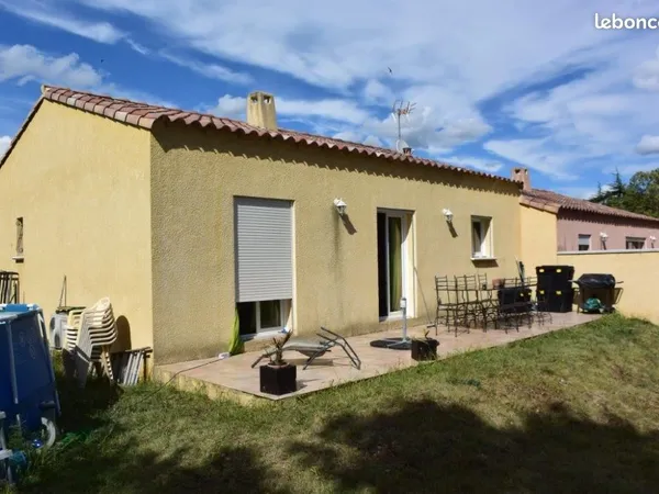 Anduze, villa de plain pied 3 ch louée