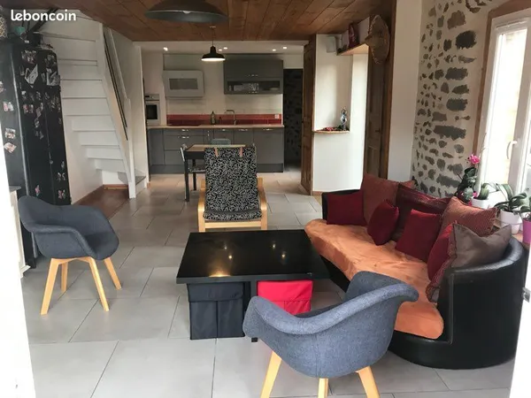 Maison,2 chambres avec jardin clos