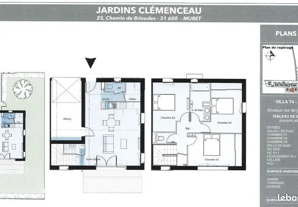 Pavillon 4 pièces 82 m²