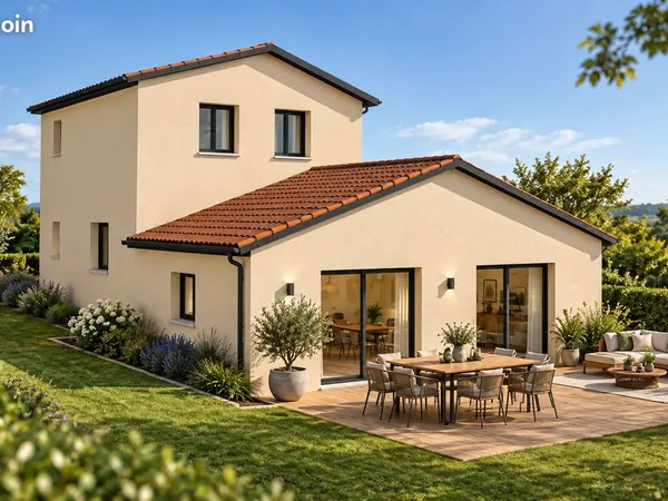 Projet de construction d'une maison 97 m² avec terrain à VINDRY-SUR-TURDINE (69)