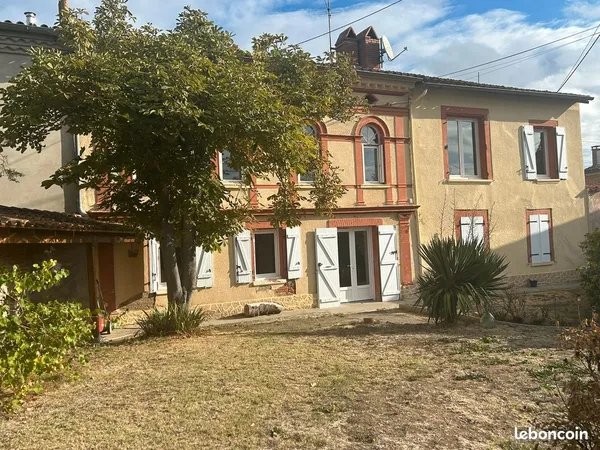 Maison toulousaine de caractère - 201 m² - 4 chambres - jardin