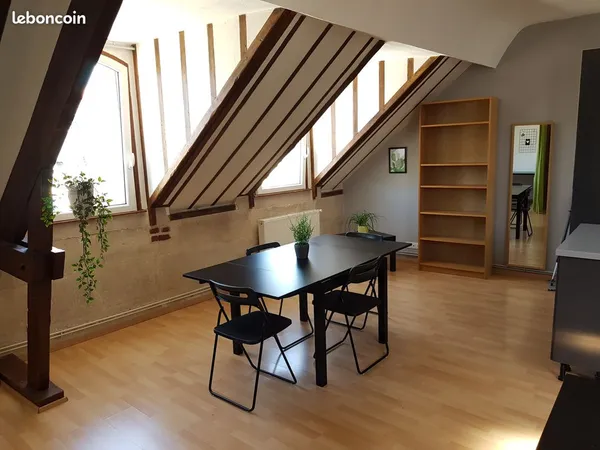 Appartement type loft hypercentre piéton Caen + parking