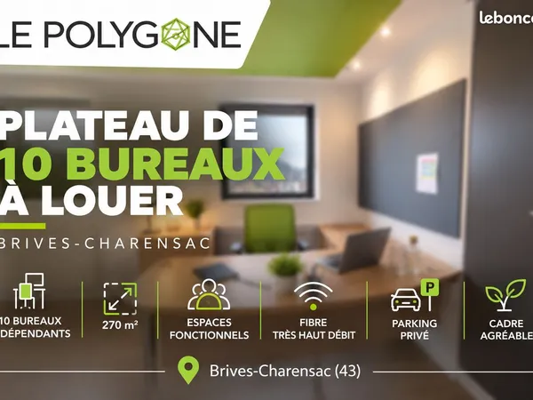 270 m² de bureaux à Brives-Charensac