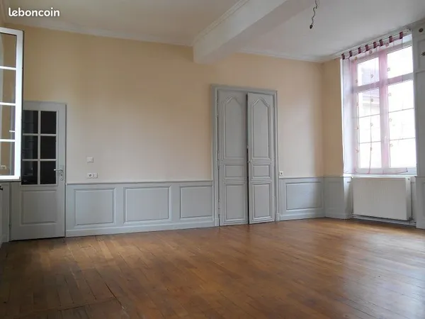 F2 grands volumes, appartement de caractère, séjour traversant, , parquets cirés, moulures, centre v