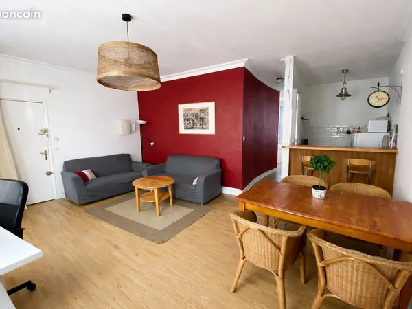 Charmant T2 meublé 48 m² - Calme, lumineux & entrée privative