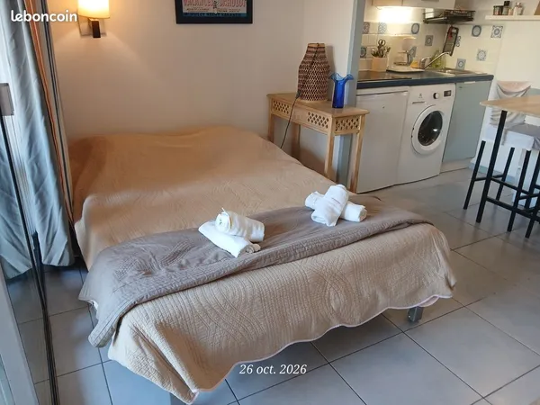 Location meublée 2 pièces jusqu'à mai