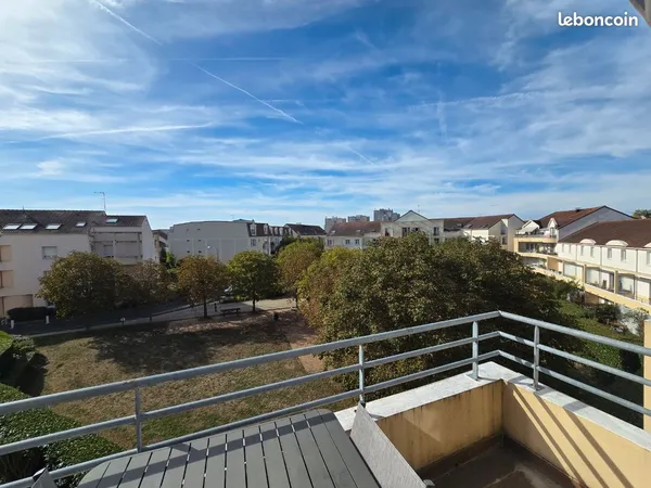 SAINT-OUEN-L'AUMÔNE - Appartement F3 de 67m² lumineux avec balcon, cave et parking