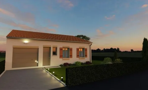Maison de 86 m² avec garage sur la commune de...