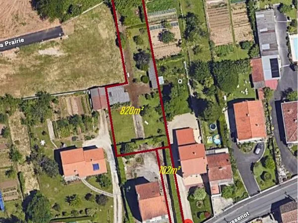 Terrain Constructible 820m²
