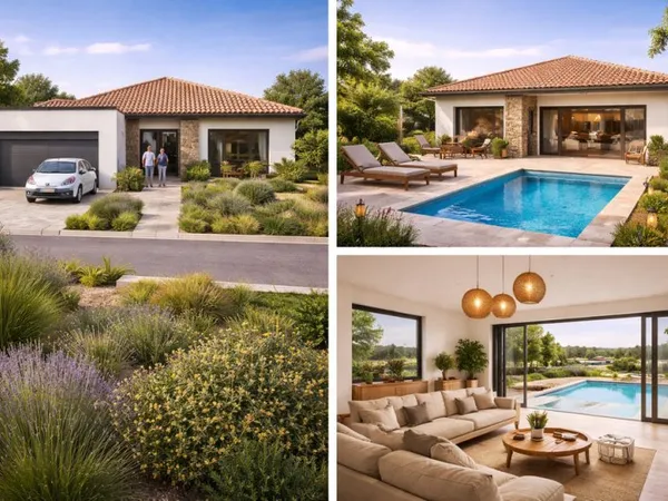 Maison contemporaine récente avec jardin - 4 pièces - Fleury
