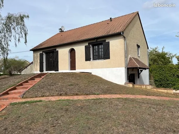 Maison 75 m² - 2 chambres - terrain clos 1500 m² - sous-sol 75 m²