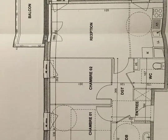 Appartement de 56m2 à louer sur Mantes-la-Ville