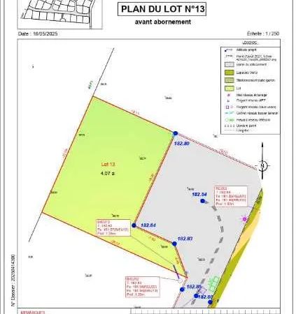 Terrain 407 m² Artzenheim