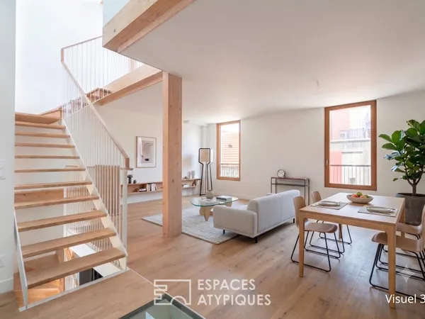 Maison d'architecte avec terrasse tropézienne