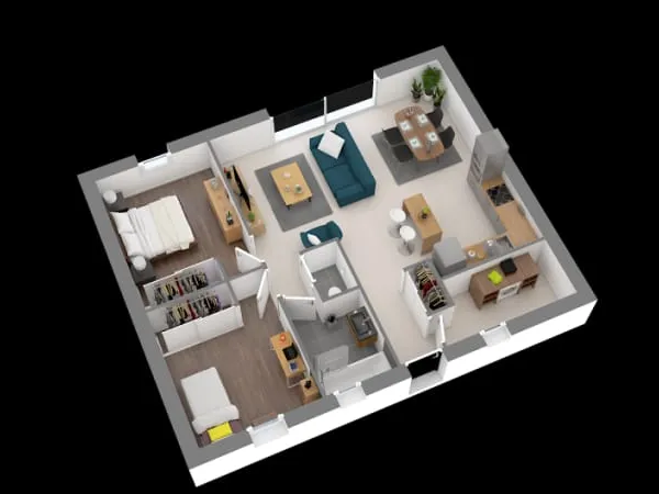 Maison neuve 3 pièces 66 m²