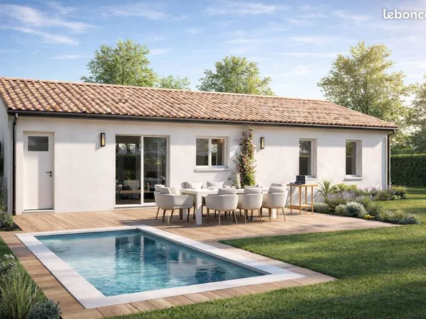 Projet de construction d'une maison 80 m² avec terrain à PRIGNAC-ET-MARCAMPS (33)