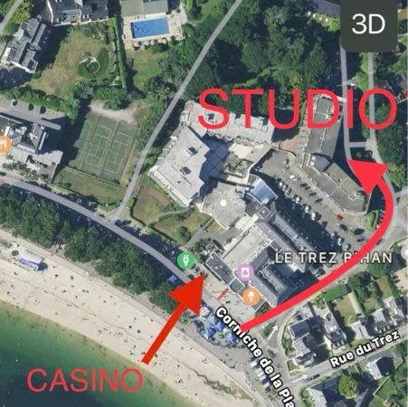 Studio meublé 100m de la mer