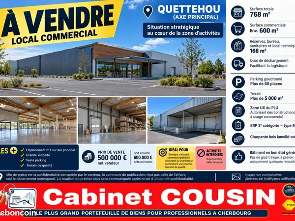 Local d'activité 768 m²
