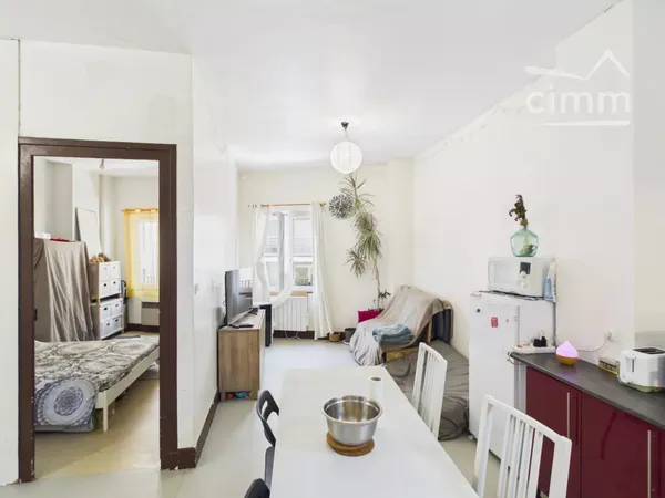 INVESTISSEMENT : T3 vendu loué à rénover entièrement – Grenoble Rue Anthoard