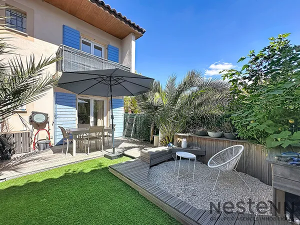 Maison T3 60 m2 avec terrasse, jardin et stationnement + local vélo et moto