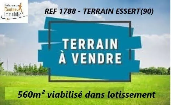 Terrain constructible 560 m²