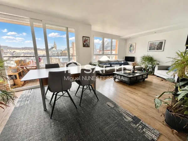 Appartement 4 chambres avec balcon et place de parking