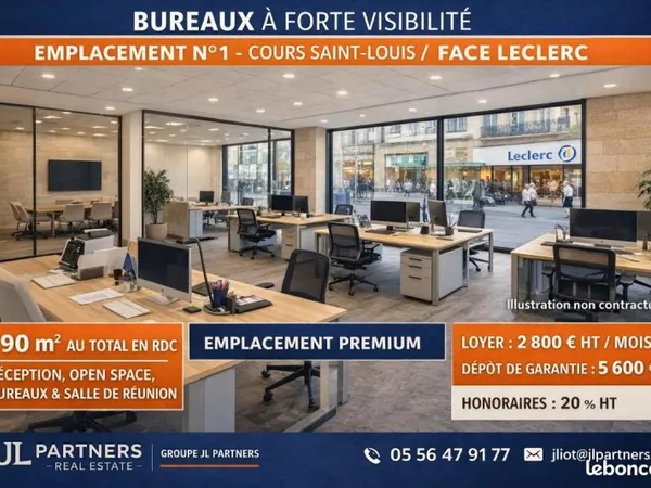 Bureaux 180 m²