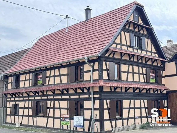 MAISON ALSACIENNE 135M² / 5CH + TERRASSE + GGE + CAVE - HINDISHEIM