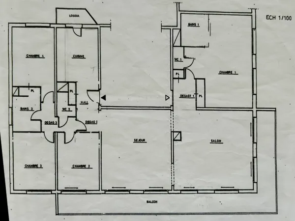 Vends appartement 173m²