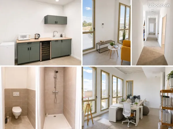 BUREAUX NEUFS A LOUER A MONTPELLIER CAMBACERES - 125m² équipés