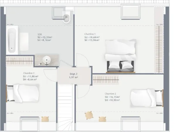 Maison neuve 5 pièces 100 m²