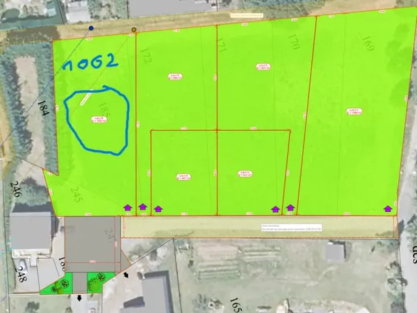 Terrain en individuel 1062 m²