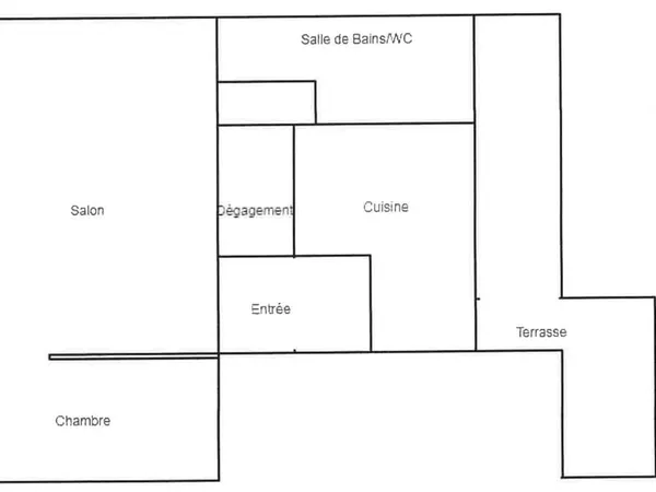 Appartement Strasbourg 2 pièces 45.32 m2