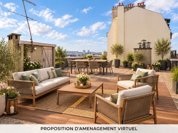 BOURG LA REINE - 6P - 141,18 M² - PROCHE CENTRE VILLE - DERNIER ETAGE - TERRASSE 130 M² ENV. - CAVE 