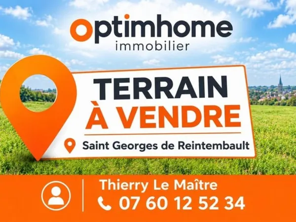 Terrain à vendre au coeur du bourg - 432 m² à Saint-Georges-de-Reintembault(35)